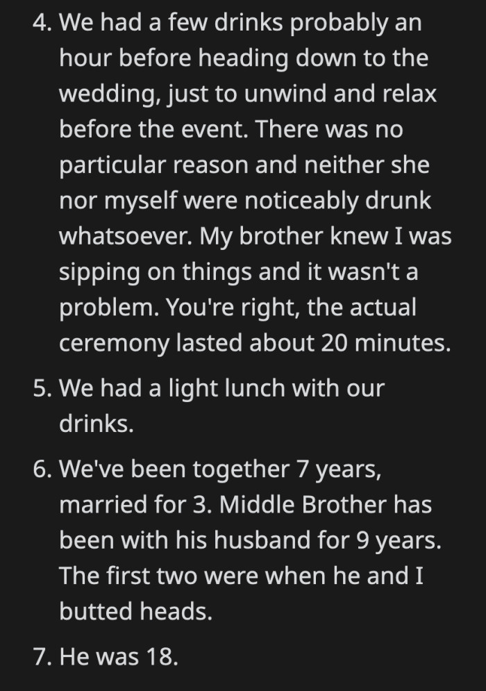 Alcohol may have played a part in the confrontation, but buried feelings were definitely to blame