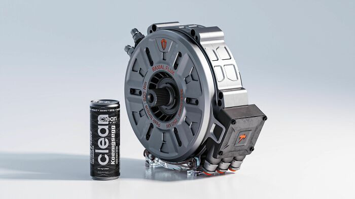 "Koenigsegg Quark Raxial Flux Motor (335 Hp; Weighs 66 Lbs)"