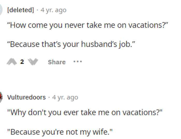 People immediately came to the comments to make a few jokes about the situation because we're not even sure how she expected her son to respond.