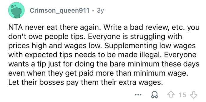 Don’t go back there again.