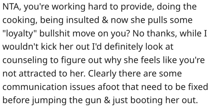 17. Fixing their communication issues will solve their problem.