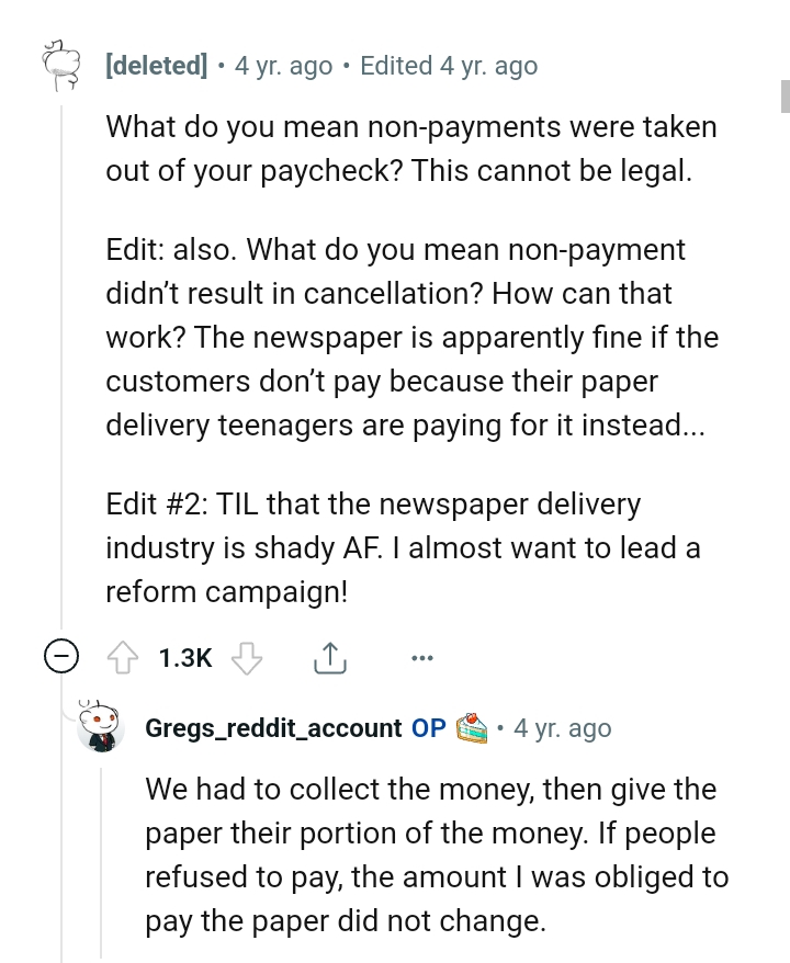 And the comments roll in...