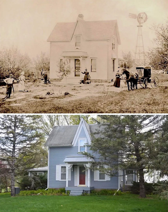 "My Family Farm C.1900/2000. It Was In Our Family For 125 Years. My Childhood Bedroom Window Is In The Top Center. It Was Also My Father’s And My Grandfather’s Bedroom"