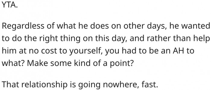 12. There's a likelihood that their relationship won't last.