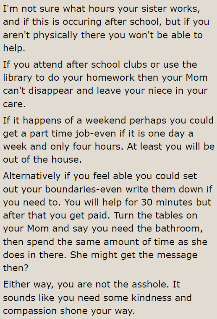 An excellent suggestion from a user: find a part-time job.