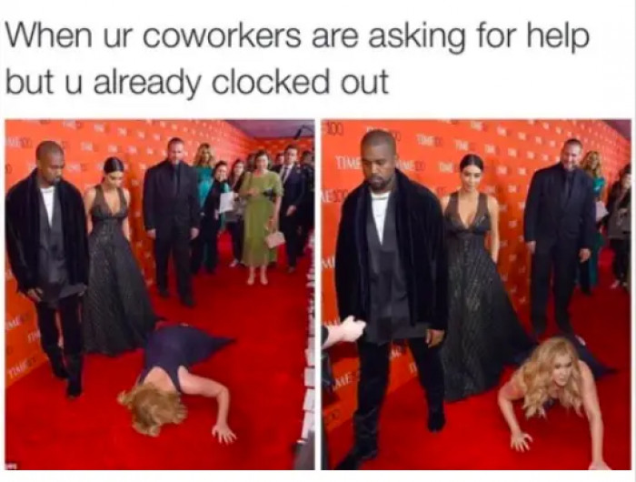 16. When you're clocked out