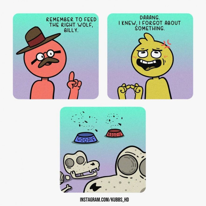 He Forgot Which One Was the Good Wolf and Which Was the Bad Wolf