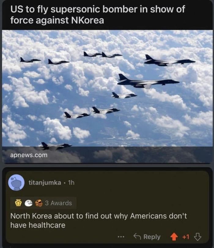 I don't understand why the United States is even trying to start anything at the moment when we can't even get ourselves together.