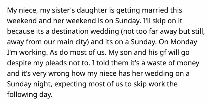He told her to stop being an a**hole but OP is not convinced that she's wrong. That's why we have this full (ridiculous) story below: