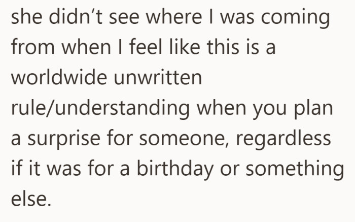 She is struggling to understand how something so familiar could be interpreted so differently.