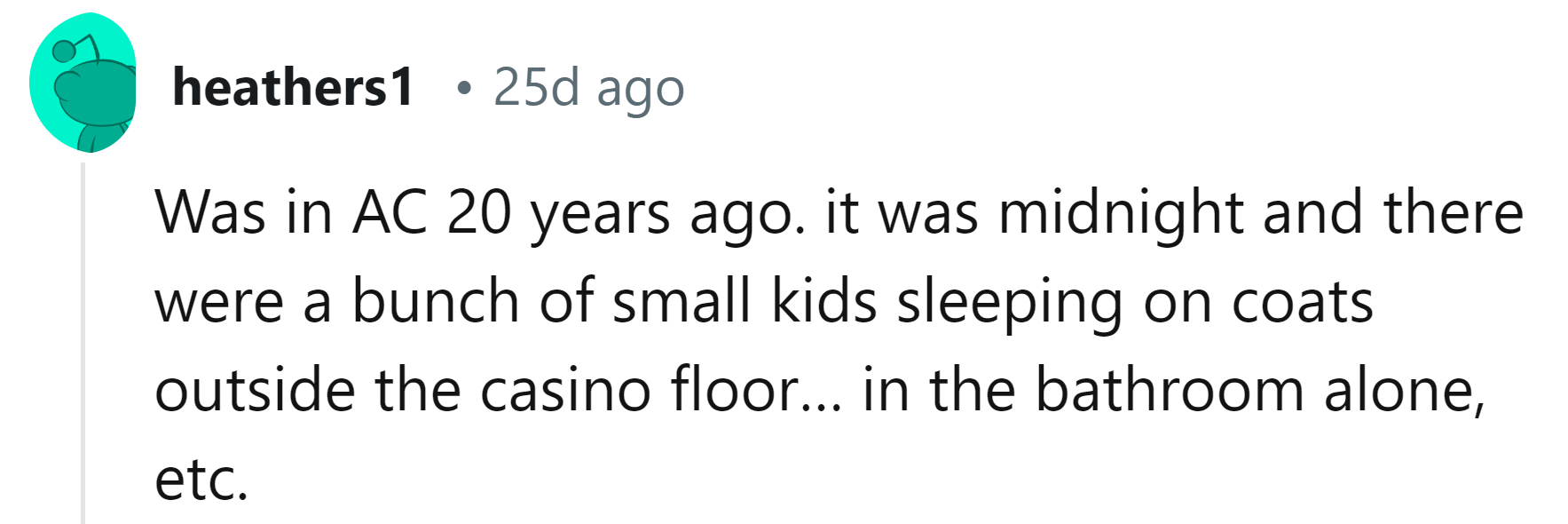 12. It's no place for a child