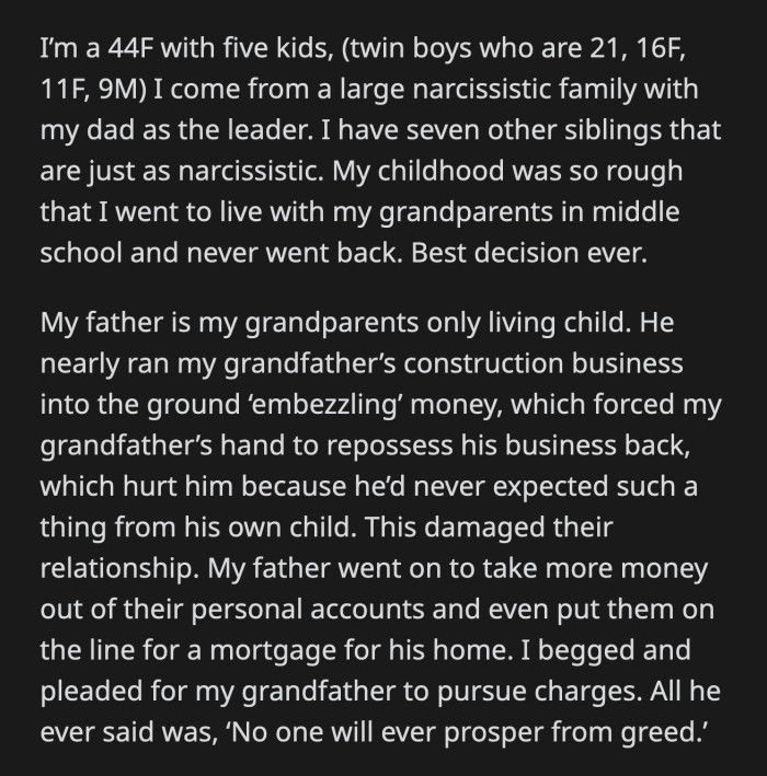 ... at the same time, he was there to take stock of their assets, which he assumed would soon be his