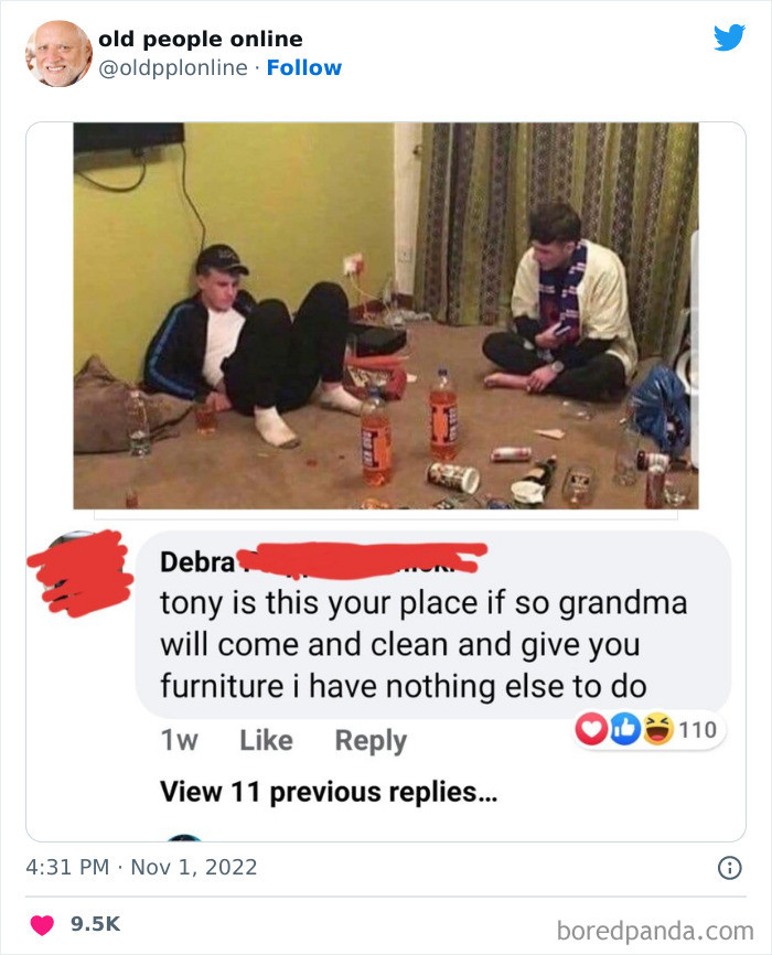 6. Grandma will come and clean.