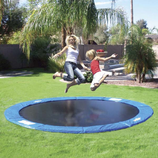 14. What’s better than a regular trampoline? An in-ground trampoline, of course!