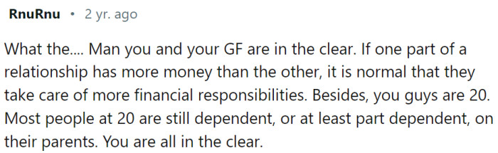 People in their 20s are still (at least) partially dependent