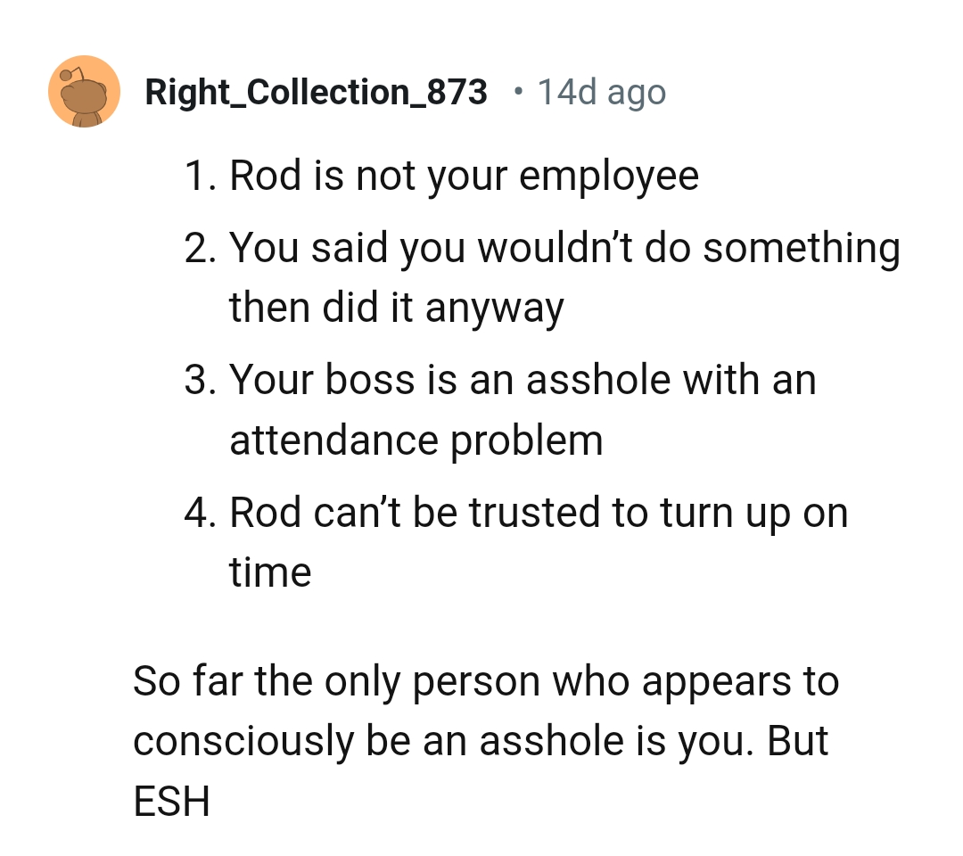 We've gathered some of the most upvoted comments from other Redditors for you to read through below.