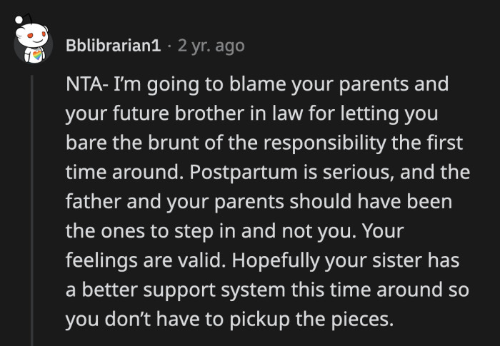 OP needs to make it absolutely clear that she won't be a temporary parent for Beth's baby number two if her fiancé flakes out again.