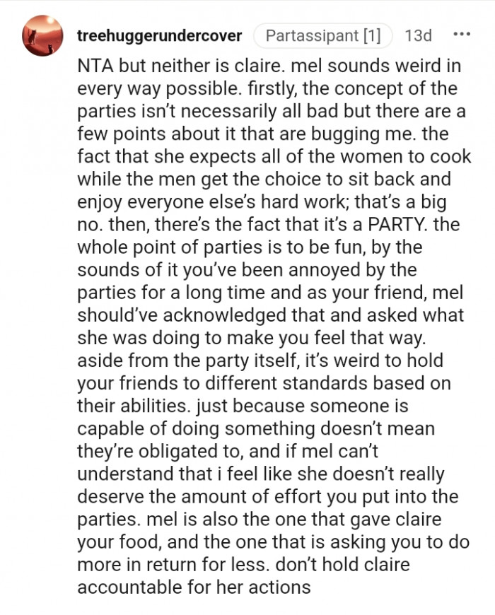 The concept of the party isn't necessarily all bad