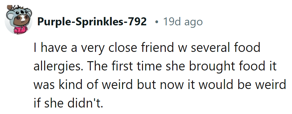 Once peculiar, now pivotal: Their friend's food quirks stole the spotlight. It'd be odd without them in the mix!