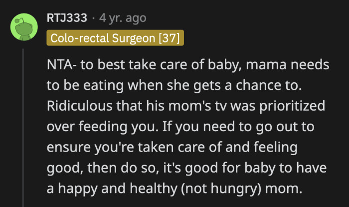A happy mom is a healthy mom.