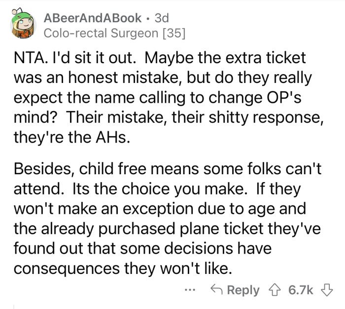 Here's how the Reddit community reacted to u/wedchildfree's post: