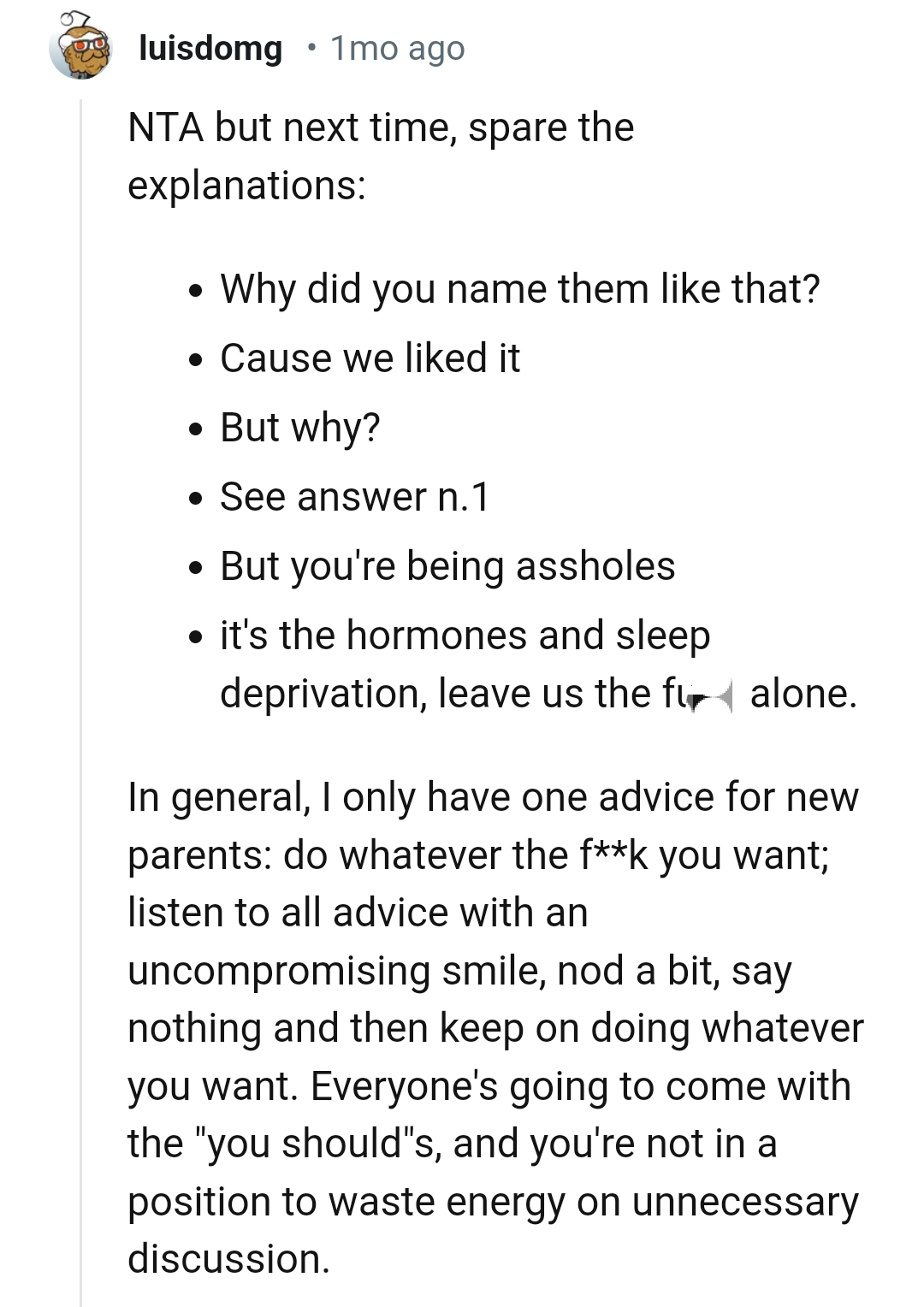 More interesting comments from other Redditors await