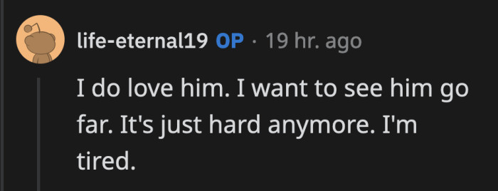 Well, OP can wish him good fortune from afar. Preferably away from their home.