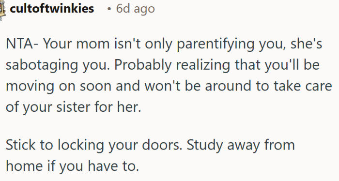 Parentification is just a tool for academic sabotage
