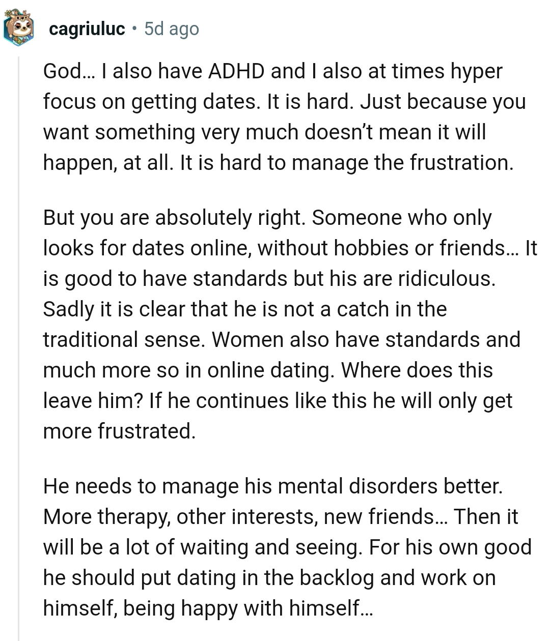 He's Not a Catch in the Traditional Sense