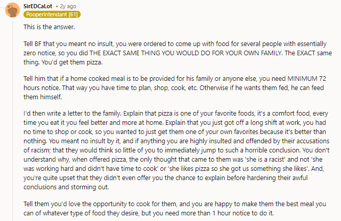 Or make your life easier and dump the idiot and his family.