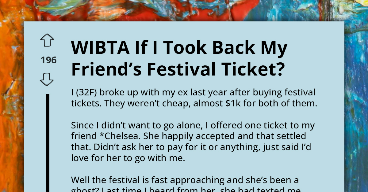 Woman Offers Friend Free $500 Festival Ticket, Gets Ghosted In Return