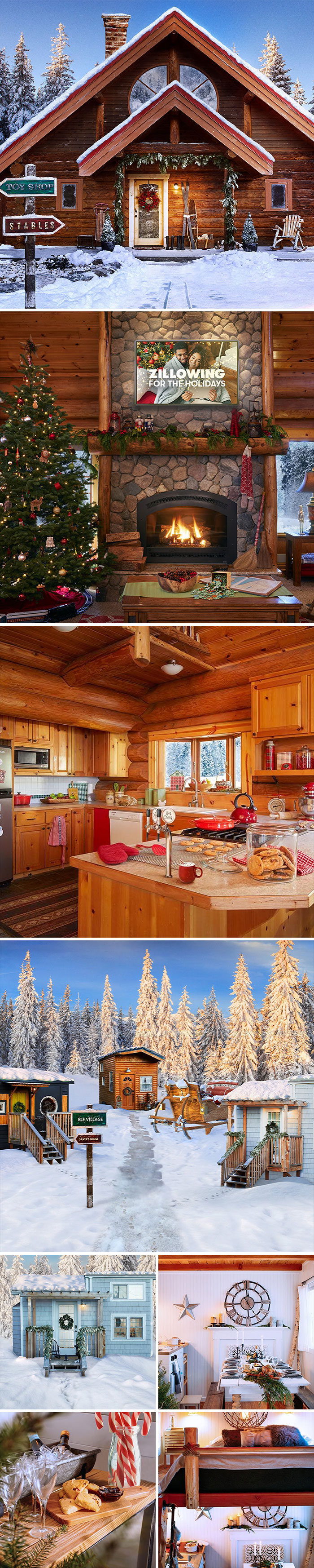 5. The sole property listed on Zillow at the North Pole includes a three-home elf village.