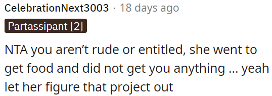 OP is not rude or entitled.