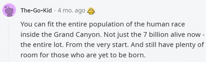 5. The grand canyon is terrifyingly large