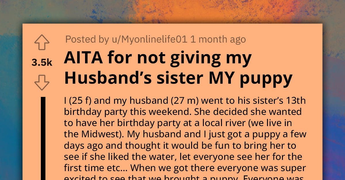 Defiant Woman Refuses to Give SIL Her Cherished Puppy as a Birthday Gift, Faces Emotional Blackmail from Family Members