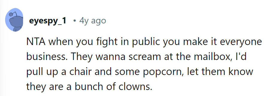 Public fights? Time to roll out the popcorn and clown emojis.