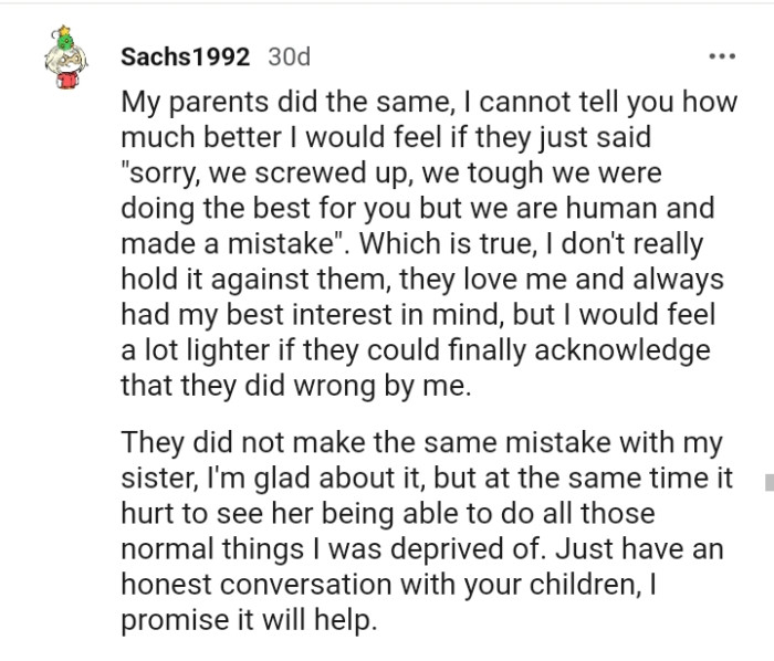 We were doing the best for you, but we are human and we made a mistake