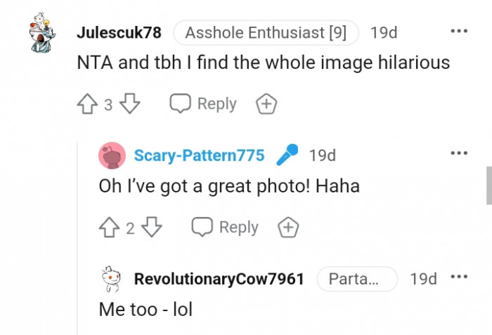 This Redditor finds the whole thing hilarious