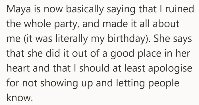 The argument comes full circle, with responsibility being reassigned after the fact.