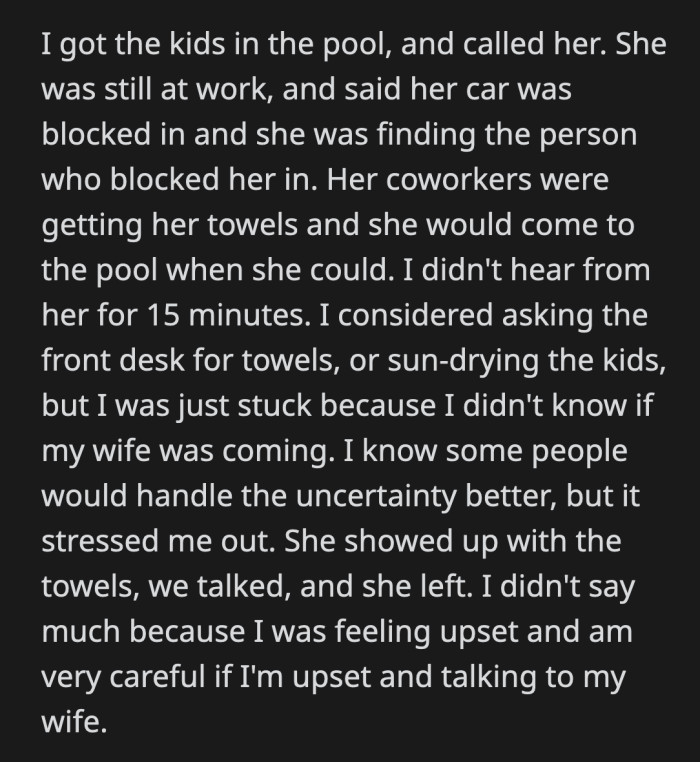 OP often misses the cues and he doesn't know if he mispoke, if he was indeed mean, or his wife was just being sensitive