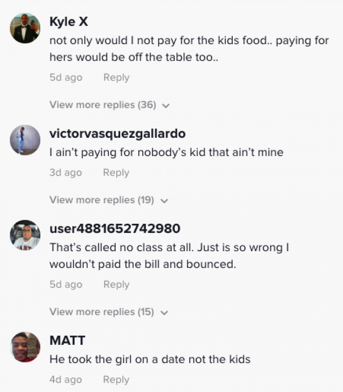 Don't pay for her food either!