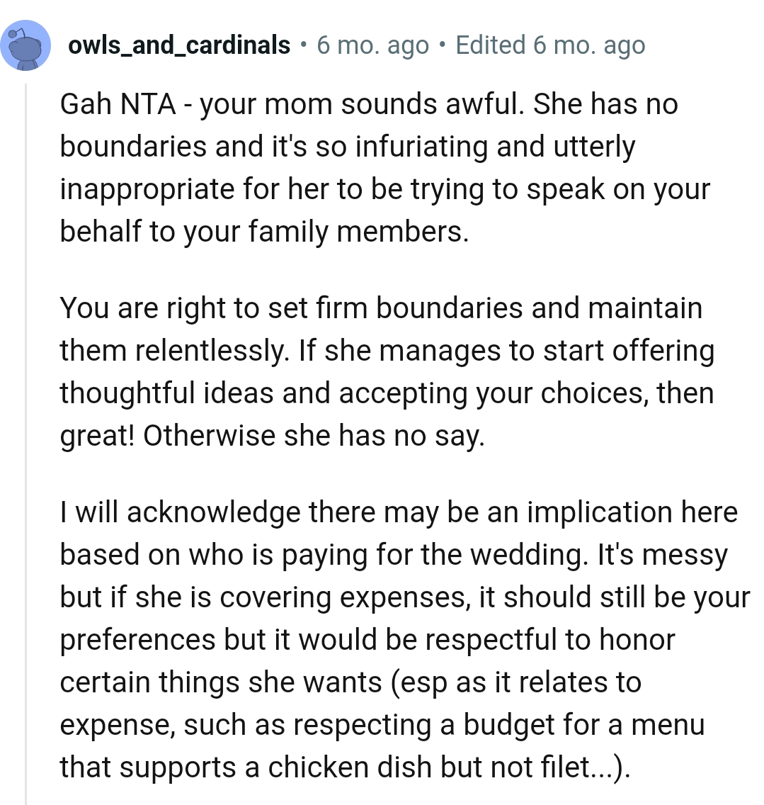 The OP Is Right to Set Firm Boundaries and Maintain Them Relentlessly