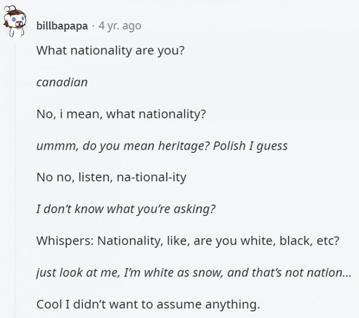 9. Let's just say they were trying their best to be respectful