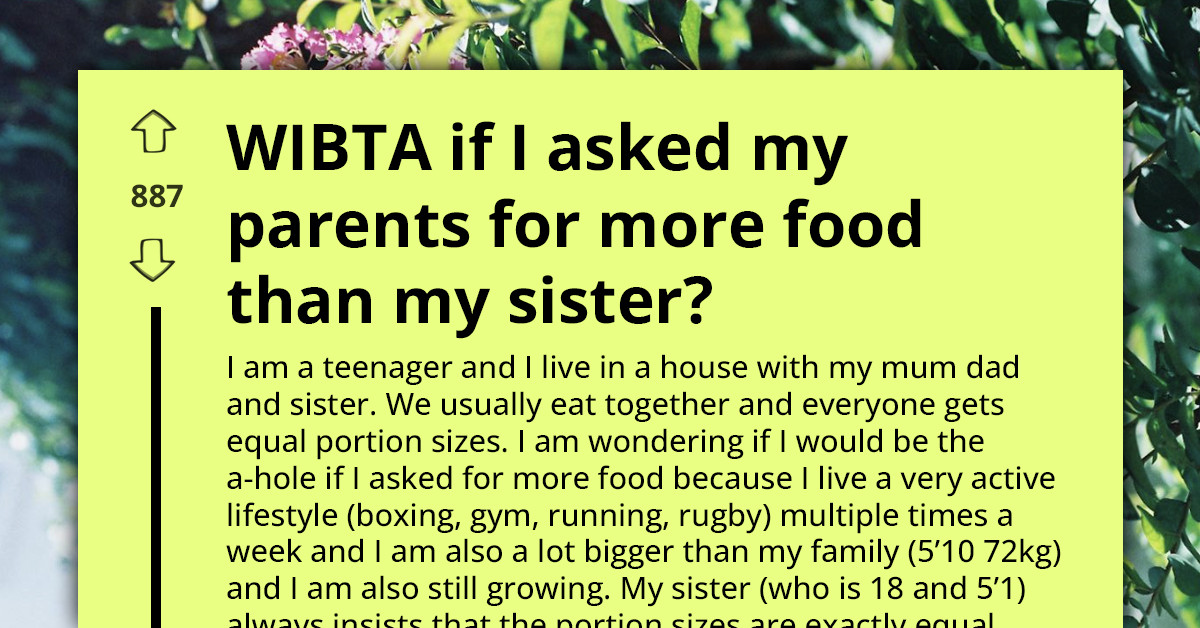 A Teenage Athlete's Struggle With Fixed Family Portion Sizes