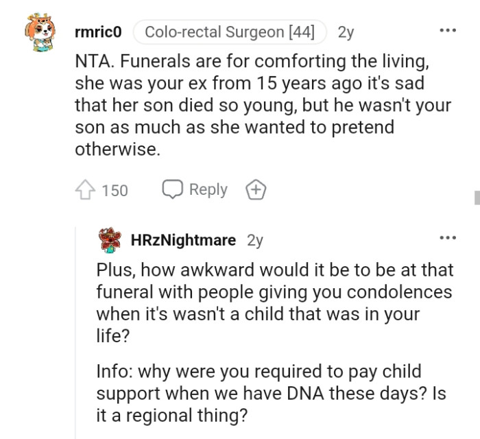 He wasn't the OP's son as much as she wanted to pretend