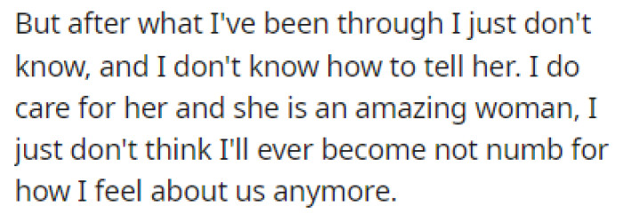 After Everything That Happened, OP Feels Like a Divorce Is Inevitable