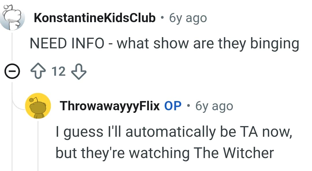 The OP reveals the show his parents are watching
