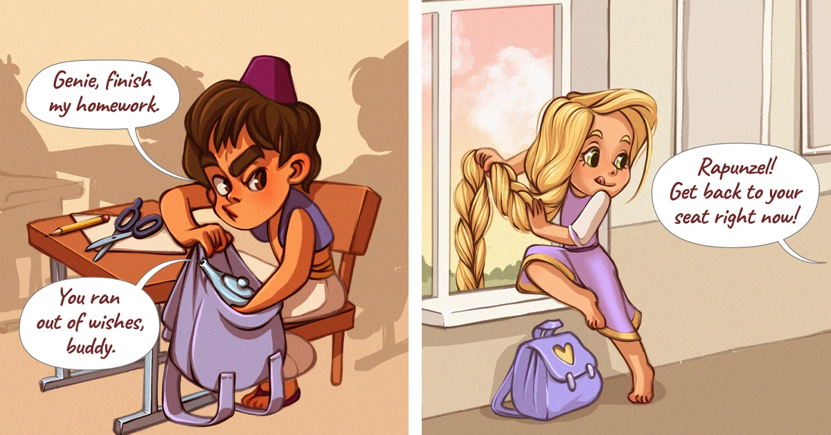 Disney In The Classroom: 17 Hilarious Comics Of School Life