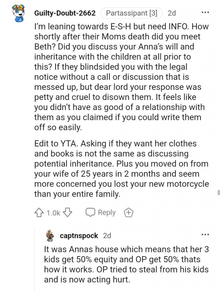 You moved on from your wife so fast