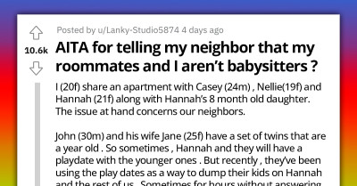 Redditor Calls CPS On Neighbors Who Constantly Dump Their Kids On Her And Her Roommates